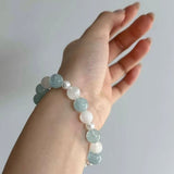 Freshwater Pearls-Handmade Natural Crystal Bracelet