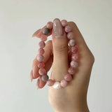 Pink Shell-Handmade Natural Crystal Bracelet