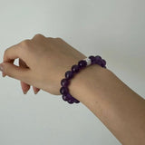 Violet majesty-Handmade Natural Crystal Bracelet