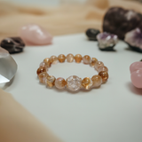 Golden Sun Sparkle-Handmade Natural Crystal Bracelet