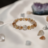 Golden Sun Sparkle-Handmade Natural Crystal Bracelet